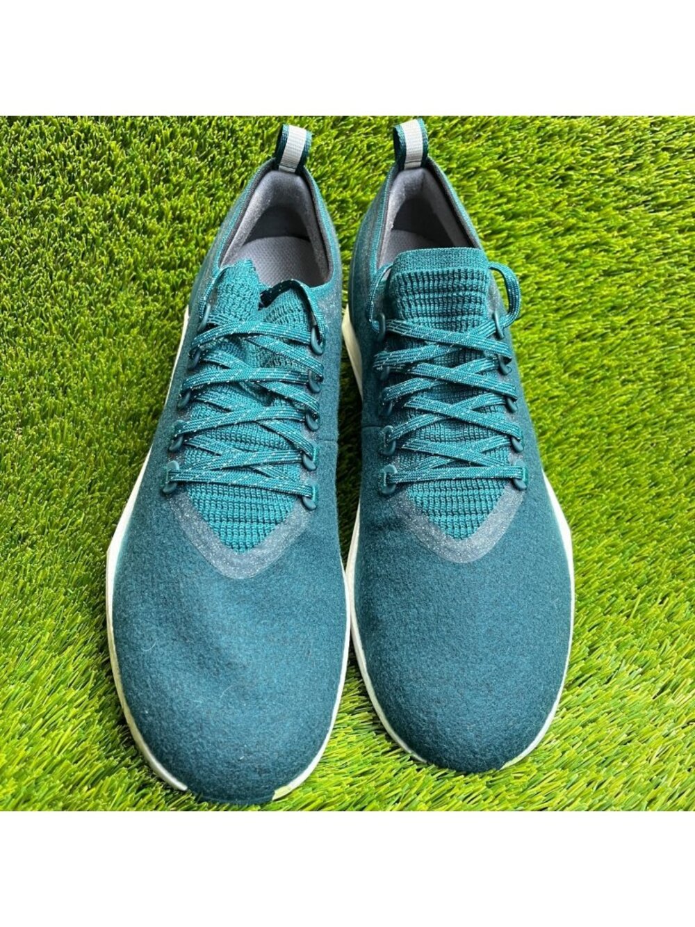 Allbirds Wool Flyer Mizzles Mens Size 13.5 Deep Emerald Running Shoes‎ Sneakers